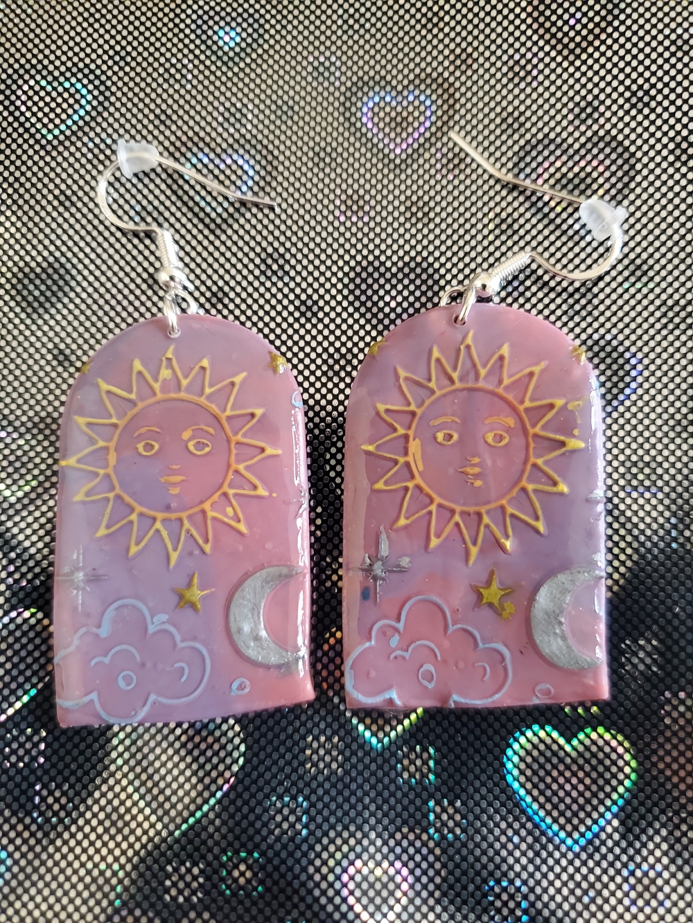 Sun & Moon Drop Earrings